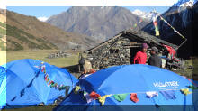Camping in Chhekpa (4.240 m) 